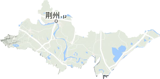 荊州市地形圖