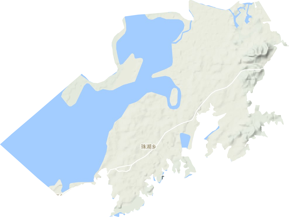 珠湖鄉地形圖