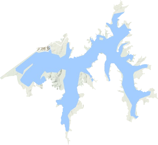 白沙洲鄉地形圖