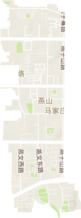 燕山街道地形圖