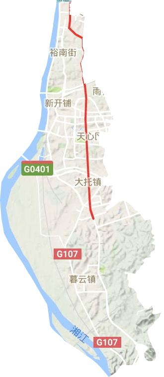 天心區地形圖