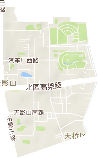 無影山街道地形圖