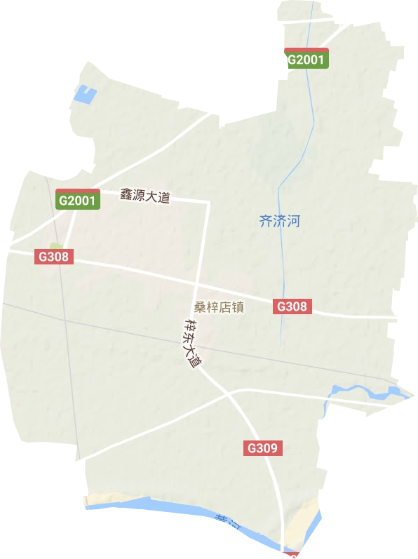 桑梓店鎮(zhèn)地形圖