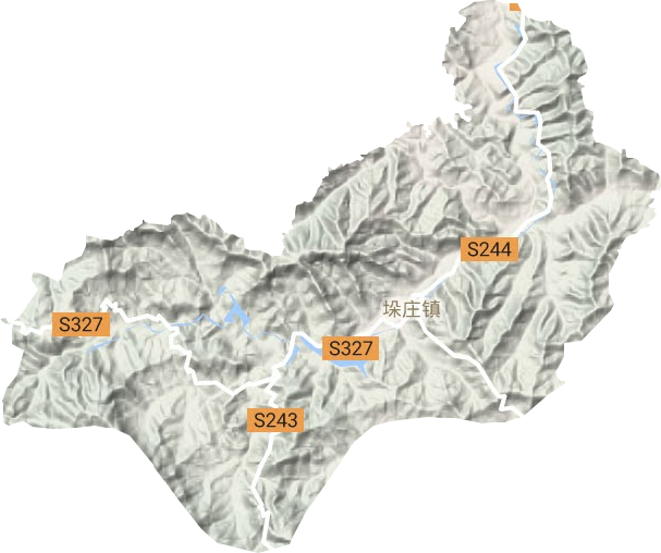 垛莊鎮地形圖