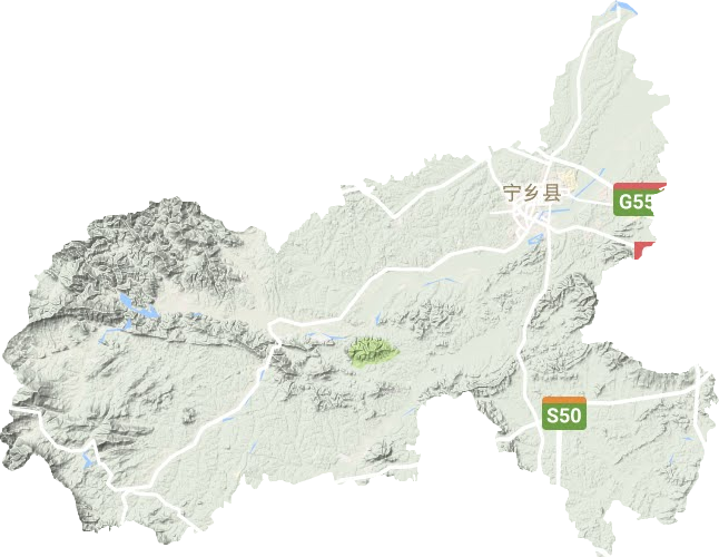 寧鄉(xiāng)市地形圖