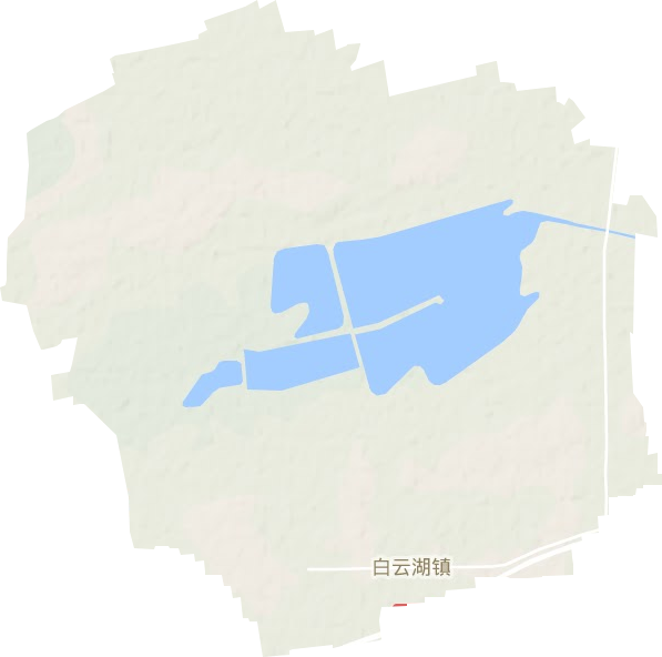 白云湖鎮(zhèn)地形圖