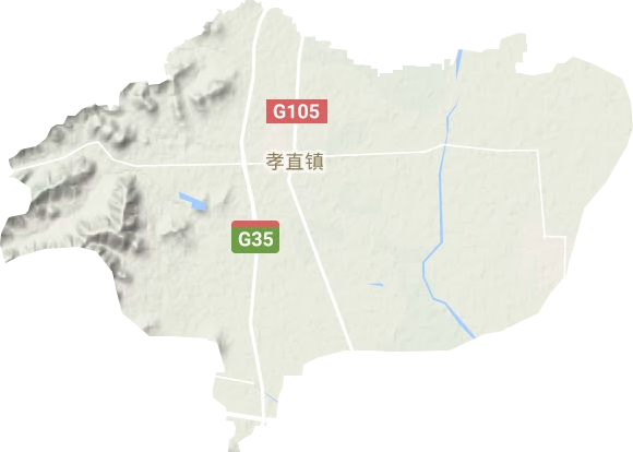 孝直鎮(zhèn)地形圖