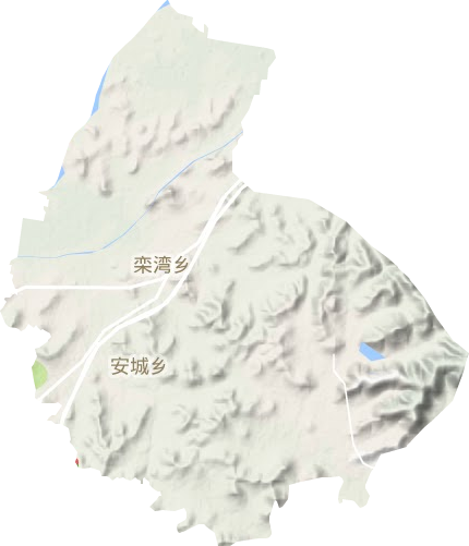 安城鎮地形圖