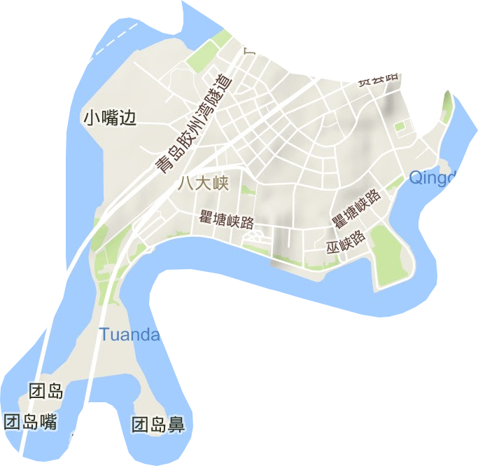 八大峽街道地形圖
