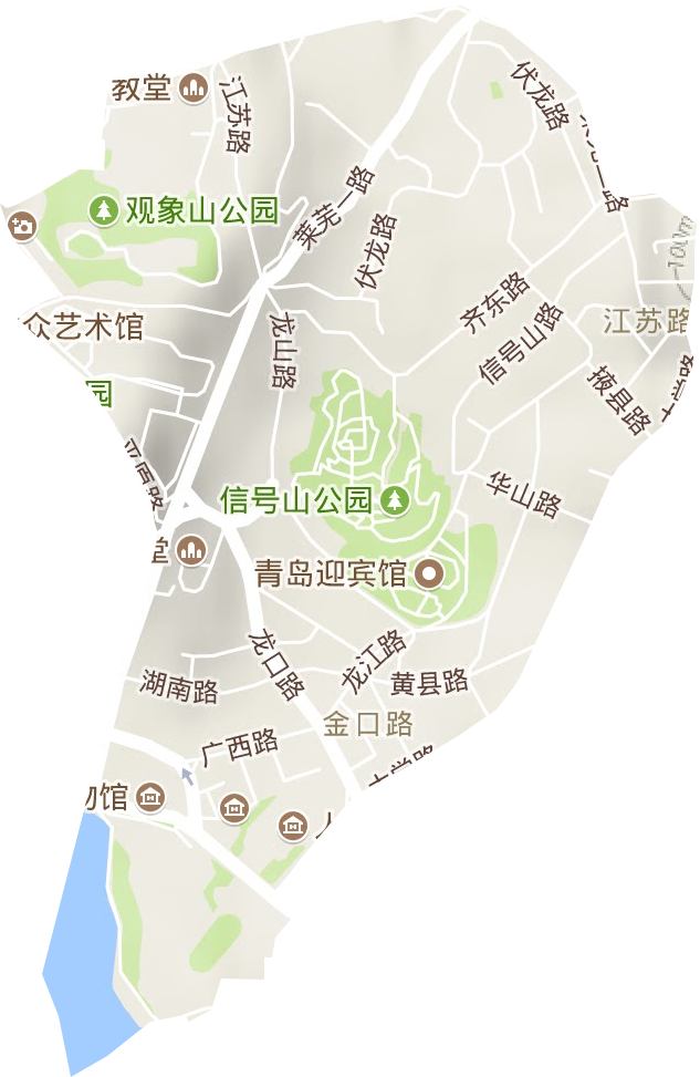 江蘇路街道地形圖