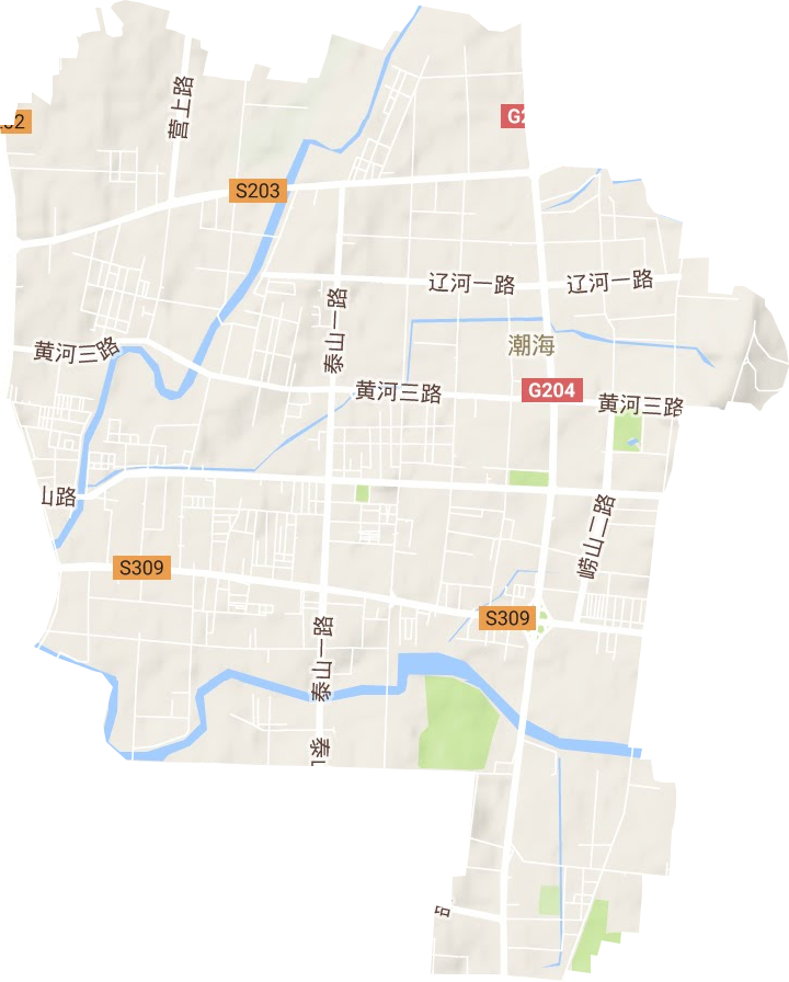 潮海街道地形圖