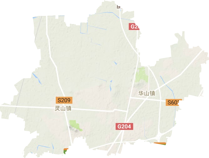 靈山鎮地形圖