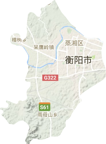 蒸湘區地形圖