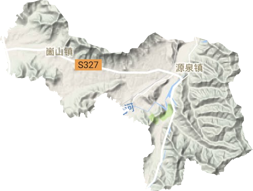 源泉鎮地形圖