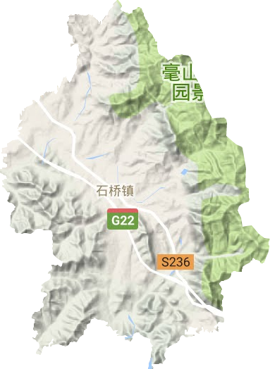 石橋鎮地形圖