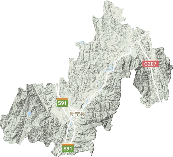 新寧縣地形圖