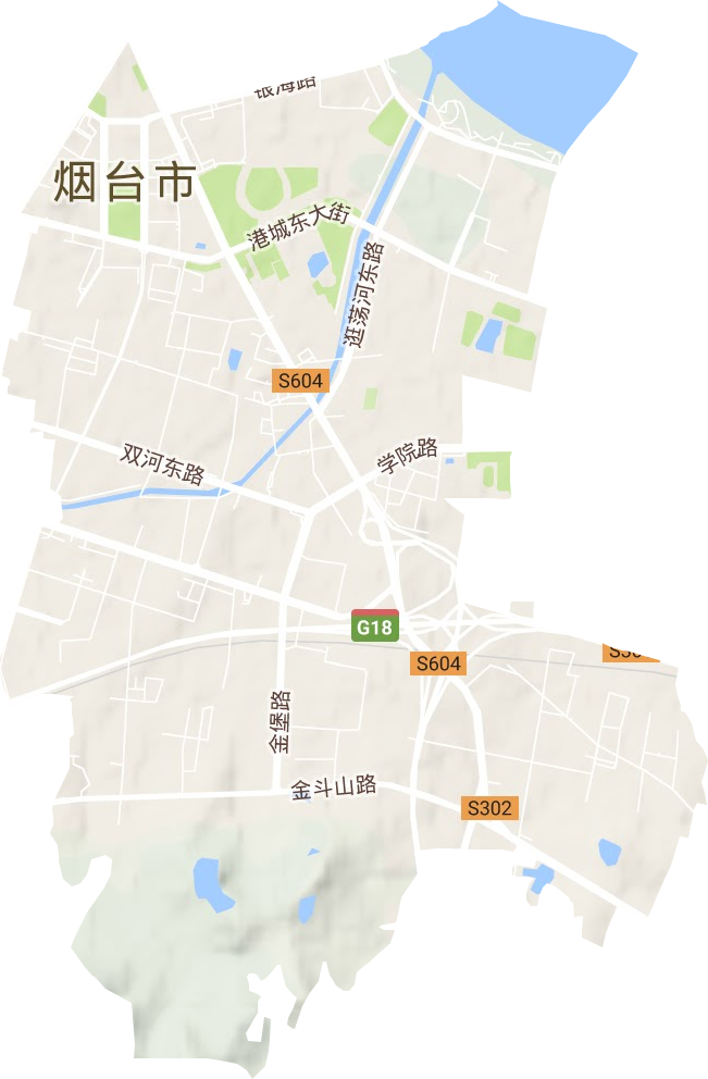 濱海路街道地形圖