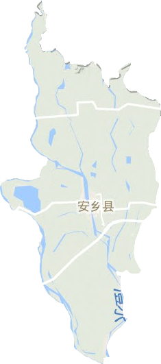 安鄉縣地形圖