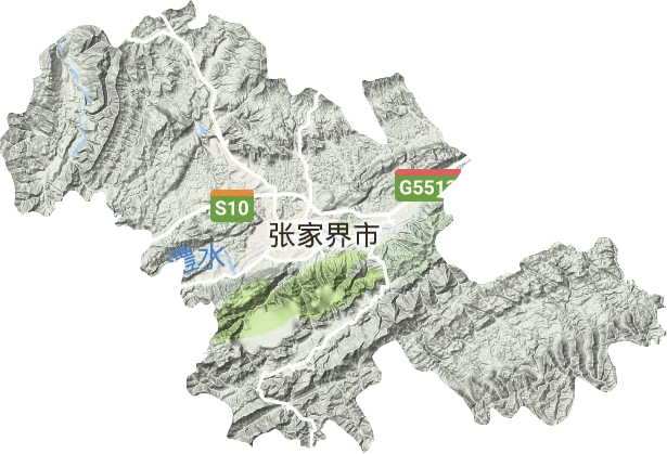 永定區地形圖