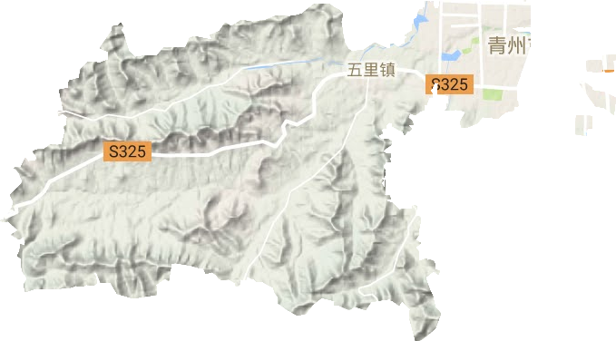 王府街道地形圖