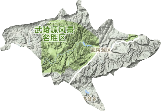武陵源區地形圖
