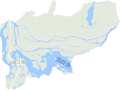 沅江市地形圖