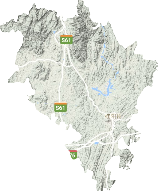 桂陽縣地形圖