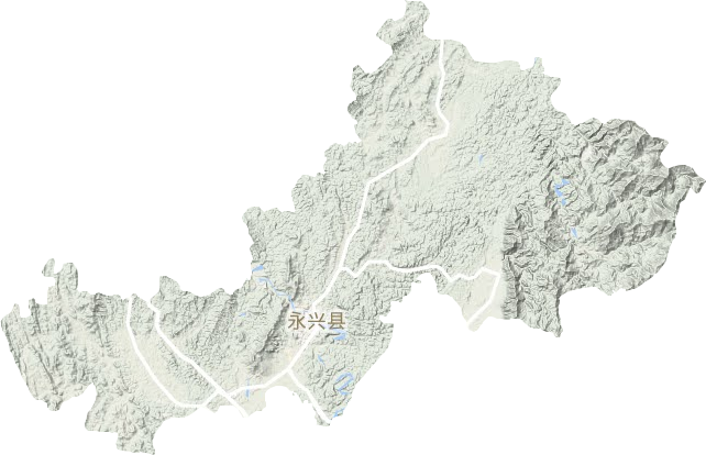 永興縣地形圖