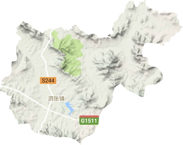 泗張鎮地形圖