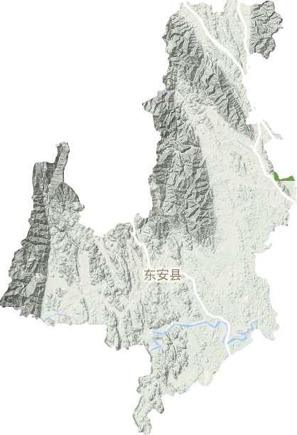 東安縣地形圖