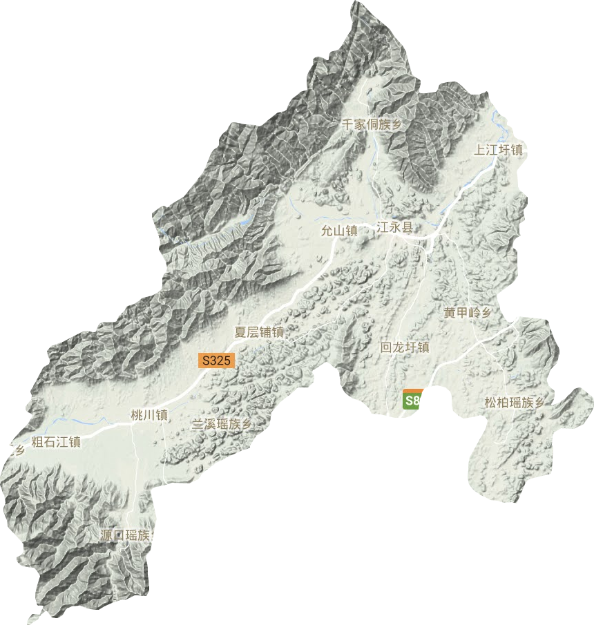 江永縣地形圖
