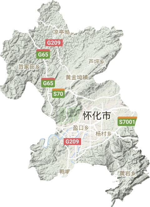鶴城區地形圖