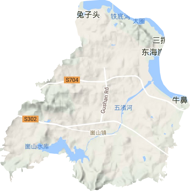 崮山鎮地形圖