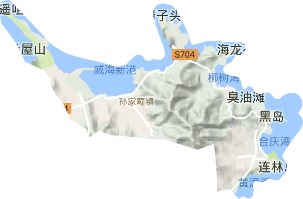 孫家疃鎮地形圖