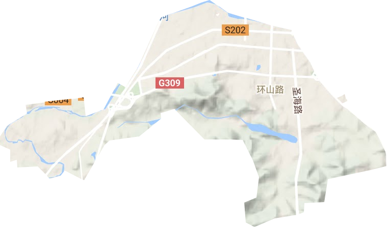 環山路街道地形圖
