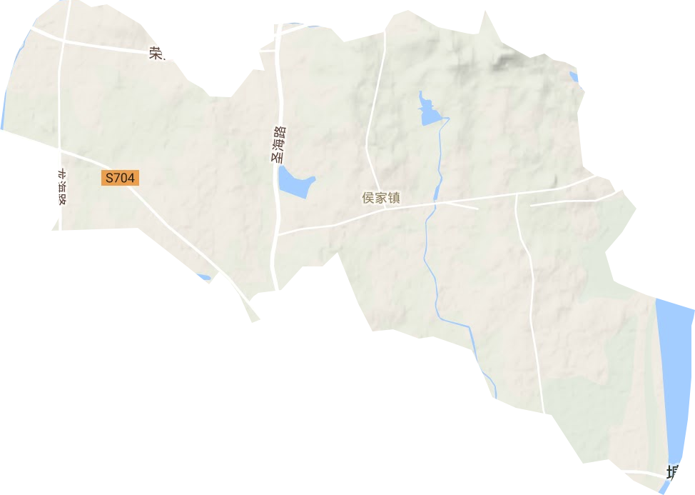 侯家鎮(zhèn)地形圖