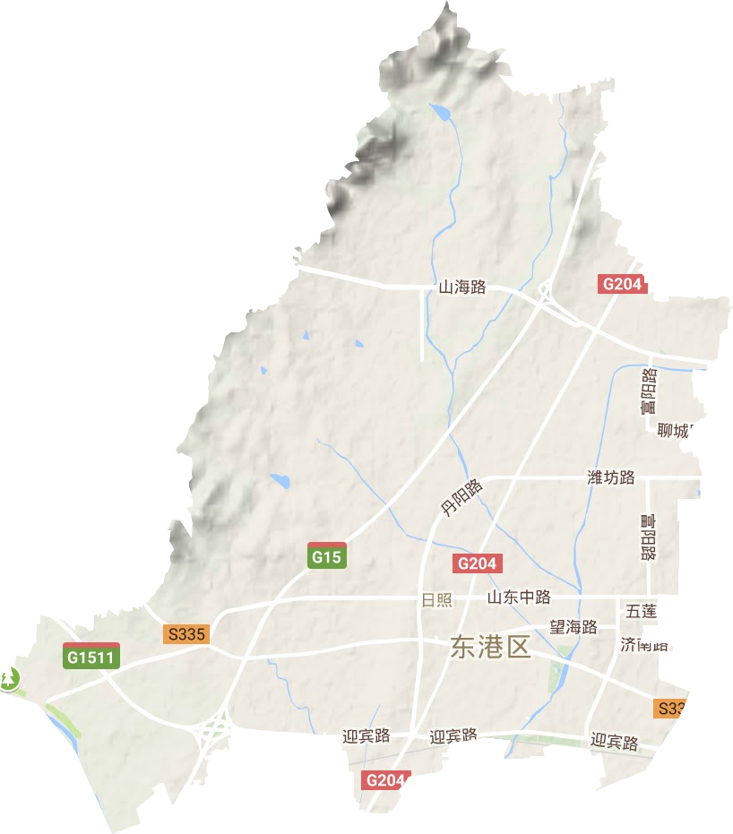 日照街道地形圖