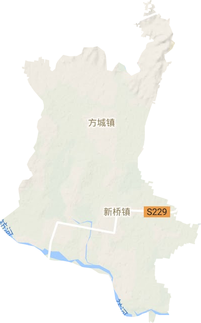 方城鎮地形圖