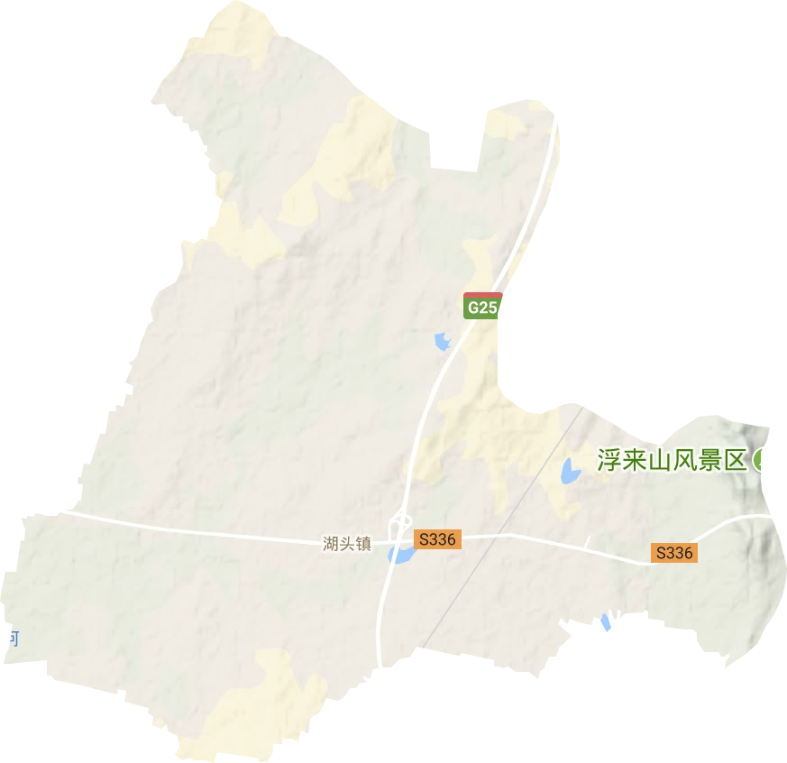 湖頭鎮地形圖