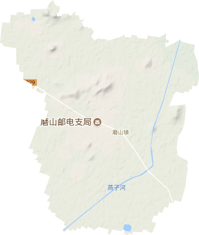 磨山鎮地形圖