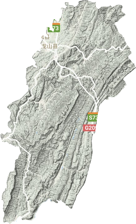龍山縣地形圖