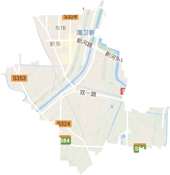 新華街道地形圖