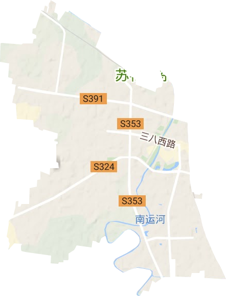 運河街道地形圖