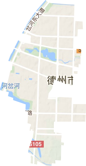 長河街道地形圖