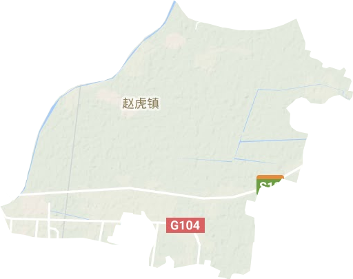 趙虎鎮地形圖