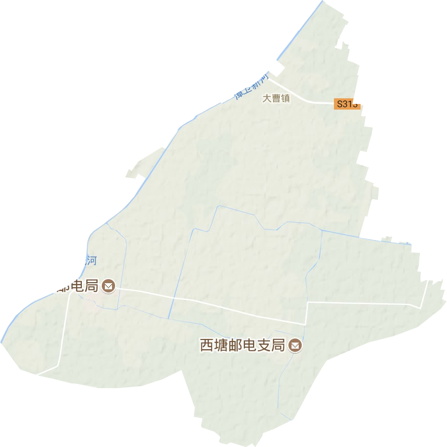 大曹鎮(zhèn)地形圖
