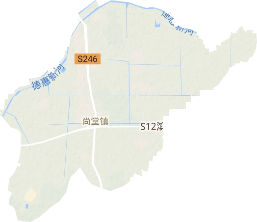 尚堂鎮地形圖