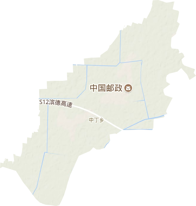 中丁鄉地形圖