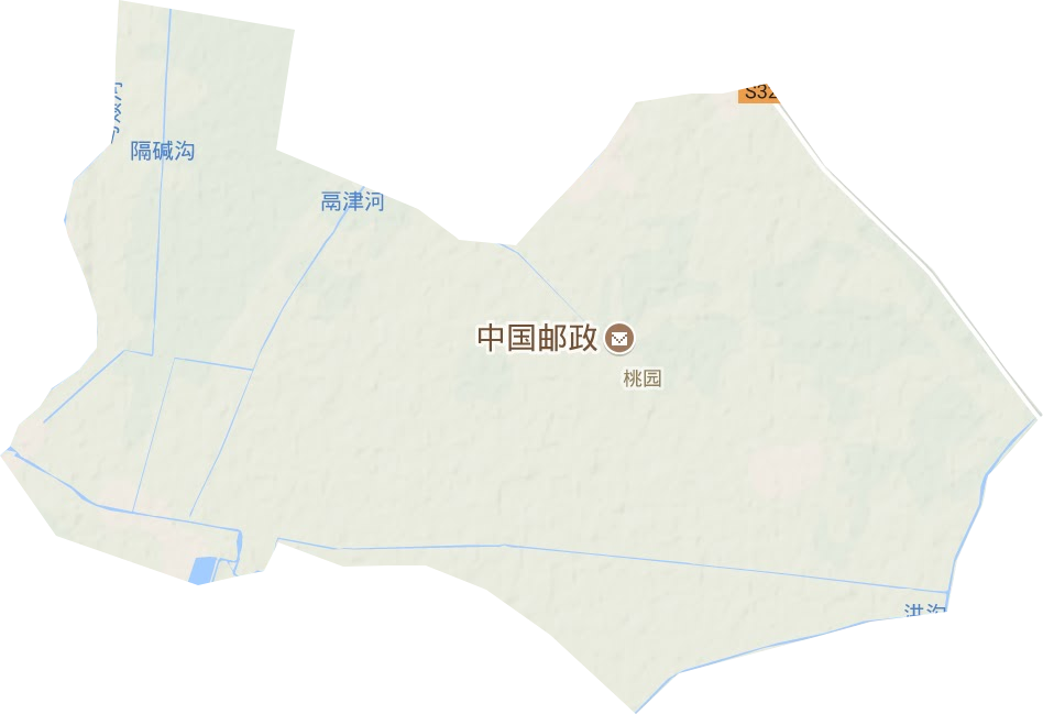 桃園街道地形圖