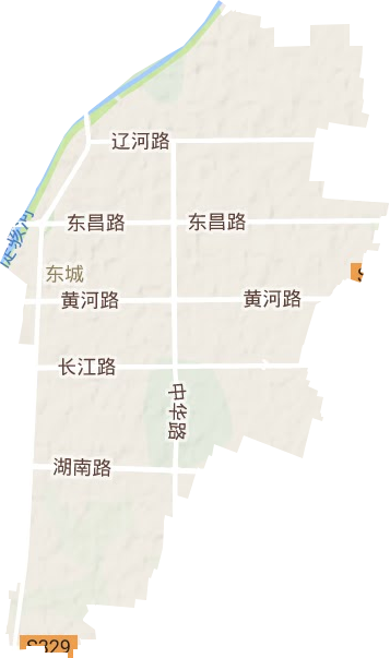 東城街道地形圖